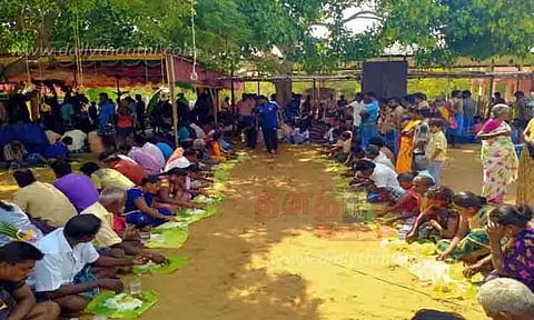 சுடலைமாட சாமி கோவில் விழா: பக்தர்களுக்கு கறி விருந்து