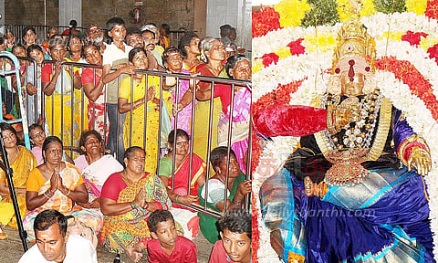 சமயபுரம் மாரியம்மனுக்கு 16 வகை அபிஷேகங்கள்