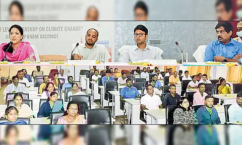 காலநிலை மாற்ற பயிலரங்கம் - கலெக்டர் தலைமையில் நடந்தது