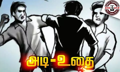 பஸ்சில் இடம் பிடிப்பது தொடர்பாக மாணவர்களிடையே திடீர் மோதல்