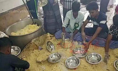 பாரம்பரிய கந்தூரி விழாவில் 15 ஆயிரம் பேருக்கு கறி விருந்து