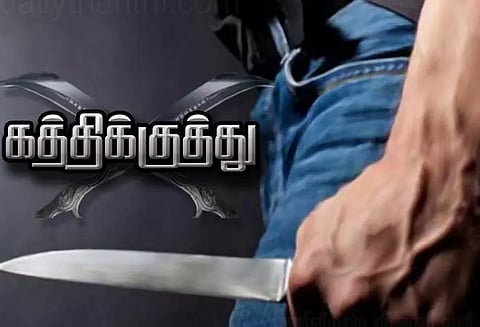 தேவூர் அருகேமது குடிப்பதில் தகராறு; தொழிலாளிக்கு கத்திக்குத்து