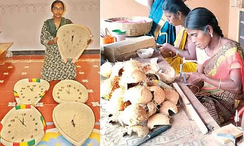 டிரெண்டாகும், பனை ஓலை கடிகாரம்..!