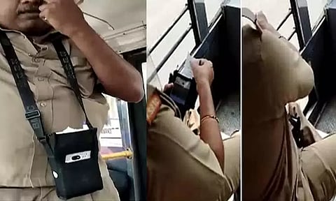 கர்நாடகாவில் பரபரப்பு; போலி டிக்கெட் தயாரித்து, ஜன்னலுக்கு வெளியே வீசிய பஸ் கண்டக்டர்