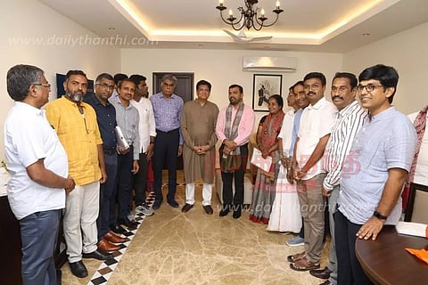 கரூரில் ஜவுளி வர்த்தக மேம்பாட்டு மையம் அமைக்க கோரிக்கை