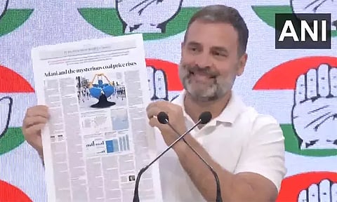 நிலக்கரி இறக்குமதியில் அதானி குழுமம் மிகப்பெரிய மோசடி - ராகுல்காந்தி பரபரப்பு குற்றச்சாட்டு