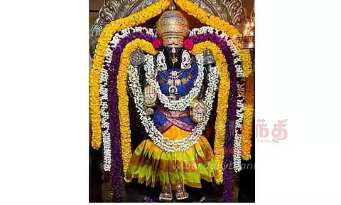 சிறப்பு அலங்காரத்தில் வாலாம்பிகை அம்மன்