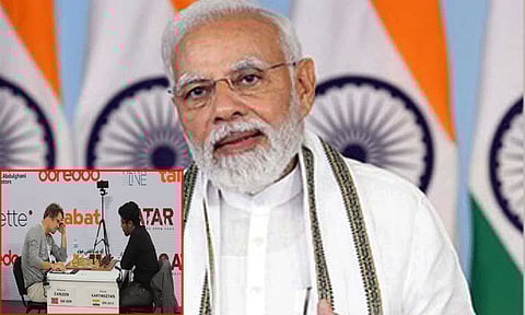 கார்ல்சனை வீழ்த்திய தமிழக செஸ் வீரர் கார்த்திகேயன் முரளிக்கு பிரதமர் மோடி பாராட்டு