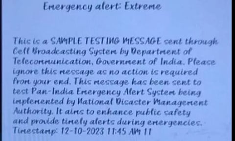 பேரிடர், அவசர நிலை குறித்து செல்போன் மூலம் எச்சரிக்கும் புதிய திட்டம்- இன்று சோதனை நடக்கிறது