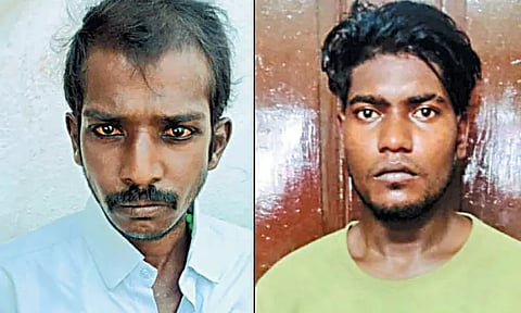 ரெயில் பயணிகளிடம் தங்க நகை, பணம் திருட்டு - 2 பேர் கைது