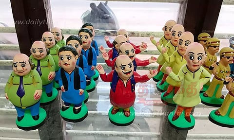 பாரம்பரியம் மாறாமல் தயாராகும் கொலு பொம்மைகள்