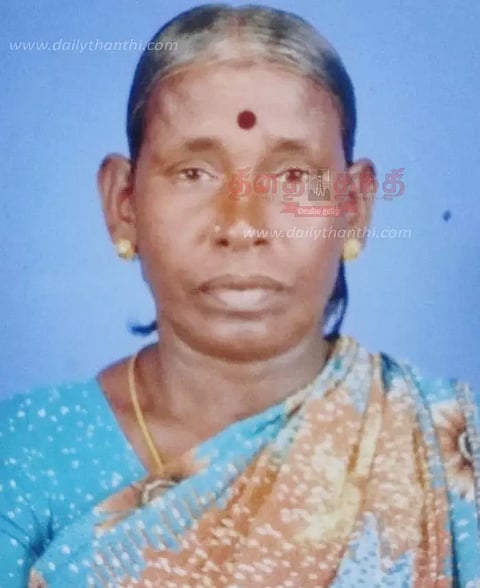 லாரி மோதி பெண் உடல் நசுங்கி பலி