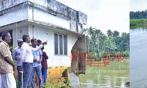 மழை வெள்ள பாதிப்பை கலெக்டர் ஆய்வு