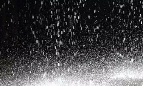 விராலிமலையில் கனமழை