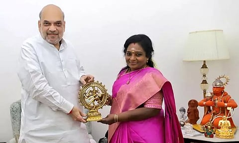 மத்திய மந்திரி அமித்ஷாவிற்கு தமிழிசை சவுந்தரராஜன் பிறந்தநாள் வாழ்த்து..!