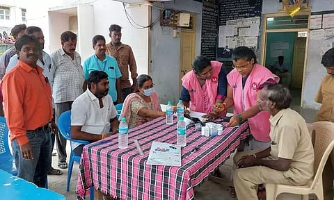 தூய்மை பணியாளர்களுக்கு மருத்துவ முகாம்