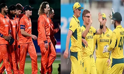 உலகக்கோப்பை கிரிக்கெட்; ஹாட்ரிக் வெற்றியை பதிவு செய்யுமா ஆஸ்திரேலியா...? - நெதர்லாந்துடன் நாளை மோதல்...!