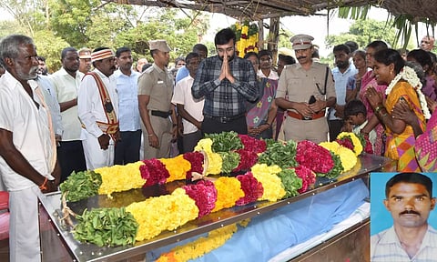 உடல் உறுப்பு தானம் செய்த விவசாயிக்கு அரசு மரியாதையுடன் இறுதி சடங்கு