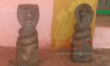திருமங்கலம் அருகே கண்மாயில் ராகு-கேது சிலைகள் கண்டெடுப்பு