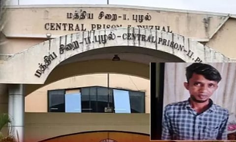 ஆளுநர் மாளிகை முன்பு பெட்ரோல் குண்டு வீசிய சம்பவம் - கைதான ரவுடி கருக்கா வினோத் புழல் சிறையில் அடைப்பு