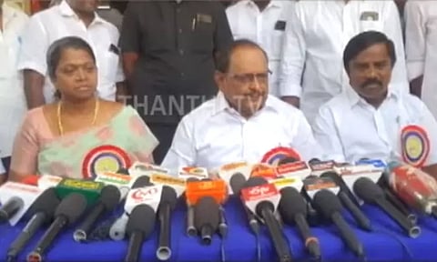 தமிழக அரசுக்கு அவப்பெயரை ஏற்படுத்த யாரோ திட்டமிட்டு செய்த சதி - சட்டத்துறை அமைச்சர் ரகுபதி