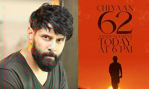 இன்று வெளியாகிறது விக்ரமின் 62-வது பட அறிவிப்பு : கொண்டாட்டத்தில் ரசிகர்கள்...!