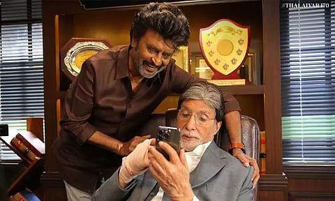 'தலைவர் 170' படப்பிடிப்பில் ரஜினிகாந்துடன் அமிதாப் பச்சன் - வைரலாகும் புகைப்படம்..!