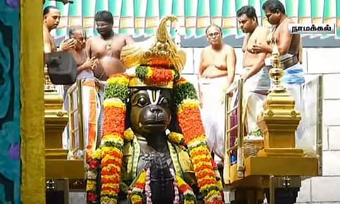 நாமக்கல் ஆஞ்சநேயர் கோவிலில் கும்பாபிஷேகம்- லட்சக்கணக்கான பக்தர்கள் பங்கேற்பு