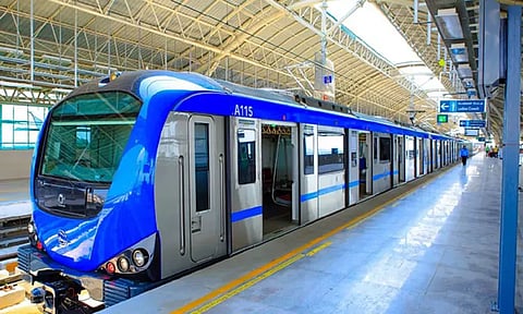 நீல வழித்தடத்தில் 20 நிமிட இடைவெளியில் மெட்ரோ ரெயில்கள் இயக்கம்