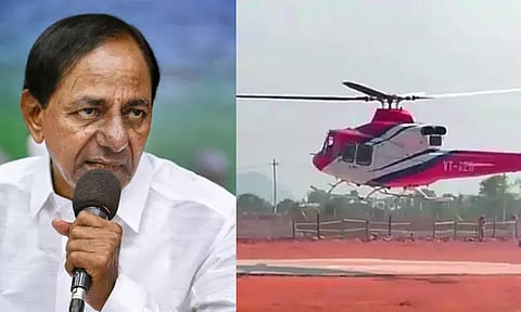 சந்திரசேகர் ராவ் சென்ற ஹெலிகாப்டரில் திடீர் கோளாறு: அவசரமாக தரையிறக்கம்