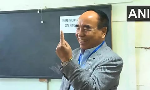 மிசோரம் சட்டசபை தேர்தல்: பெரிய வெற்றியை பெறுவேன்; வாக்கை செலுத்திய பின் முதல்-மந்திரி பேட்டி