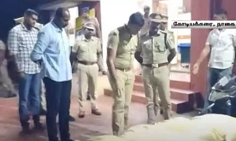 கோடியக்கரையில் இருந்து இலங்கைக்கு ரூ.3 கோடி மதிப்புள்ள கஞ்சாவை கடத்த முயற்சி - 8 பேர் கைது