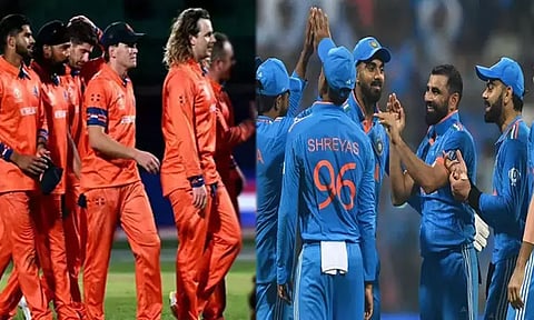 உலகக்கோப்பை கிரிக்கெட்; கடைசி லீக் ஆட்டத்தில் இந்தியா - நெதர்லாந்து அணிகள் நாளை மோதல்...!