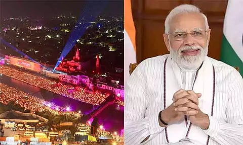 'அயோத்தி தீபத்திருவிழாவால் நாடே பிரகாசமாக ஒளிர்கிறது' - பிரதமர் மோடி