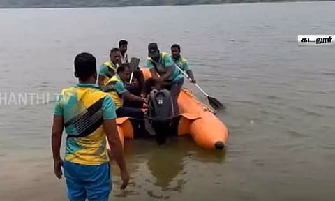 தென்பெண்ணை ஆற்றில் தண்ணீர் அதிகரிப்பு; கடலூர் போலீசார் சார்பில் மீட்புக்குழு அமைப்பு