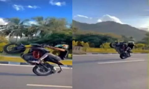 பொதுமக்களை அச்சுறுத்தும் வகையில் பைக் சாகசம் - நடவடிக்கை எடுக்க சமூக ஆர்வலர்கள் கோரிக்கை