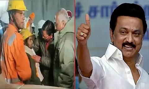 41 தொழிலாளர்கள் மீட்கப்பட்டதை கேள்விப்பட்டதில் நிம்மதி- முதல் அமைச்சர் மு.க. ஸ்டாலின் வாழ்த்து