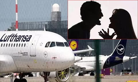 கணவன் - மனைவி இடையே பிளைட்டில் நடந்த பைட்: அவசரமாக டெல்லியில் இறங்கிய ஜெர்மனி விமானம்