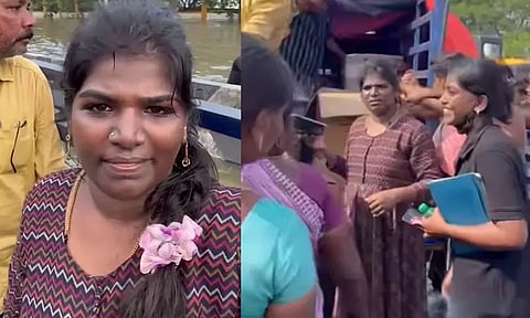 வெள்ளத்தில் மிதக்கும் சென்னை... பாதிக்கப்பட்ட மக்களுக்கு உதவிக்கரம் நீட்டிய அறந்தாங்கி நிஷா...!