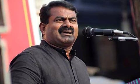 வனப்பகுதியை அழித்து விளையாட்டு வளாகம் அமைக்கும் பணியை அரசு கைவிட வேண்டும்: சீமான்