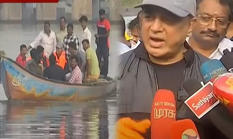 எண்ணெய் கழிவு பாதிப்பு: எண்ணூர் காட்டுக்குப்பம் பகுதியில் கமல்ஹாசன் ஆய்வு