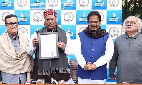 முதல் முறையாக காங்கிரஸ் கட்சிக்கு நிதி வசூல்.. மல்லிகார்ஜுன கார்கே தொடங்கி வைத்தார்