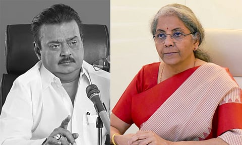 பசிப்பிணி தீர்த்த பொன்மன வள்ளல்: விஜயகாந்த் மறைவுக்கு மத்திய நிதி மந்திரி நிர்மலா சீதாராமன் இரங்கல்