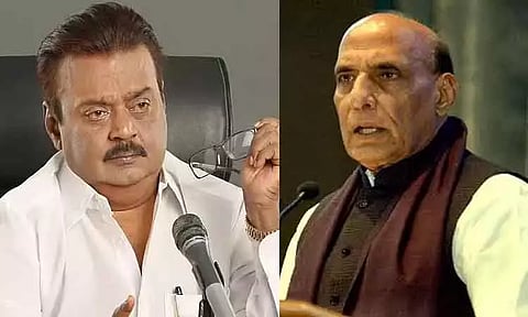 தே.மு.தி.க. தலைவர் விஜயகாந்த் மறைவு - பாதுகாப்புத்துறை மந்திரி ராஜ்நாத் சிங் இரங்கல்