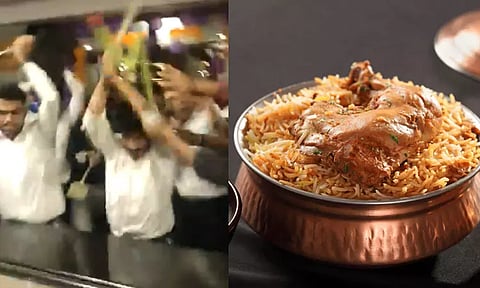 பிரியாணி சூடாக இல்லாததால் பயங்கர மோதல்... வாடிக்கையாளர்களை தாக்கிய ஓட்டல் ஊழியர்கள்...!