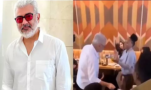 துபாயில் ரசிகையுடன் நடனம் ஆடிய நடிகர் அஜித்குமார்- வீடியோ வைரல்