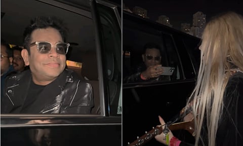 'வந்தே மாதரம்' பாடலை பாடிய வெளிநாட்டு ரசிகை... வீடியோ எடுத்த ஏ.ஆர்.ரகுமான்...!