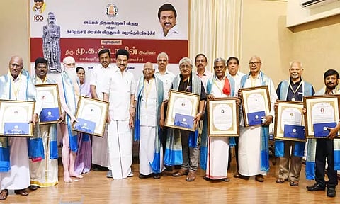 தமிழ்நாடு அரசின் விருதுகள் - முதல்-அமைச்சர் மு.க. ஸ்டாலின் வழங்கினார்