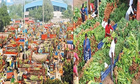 கோயம்பேடு பொங்கல் சிறப்பு சந்தையில் விற்பனை களை கட்டியது