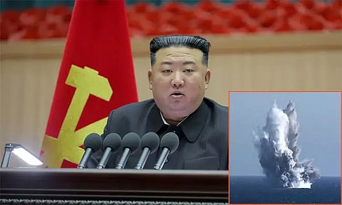 அமெரிக்கா, தென் கொரியாவுக்கு பதிலடி.. நீருக்கடியில் அணு ஆயுத சோதனை நடத்திய வட கொரியா